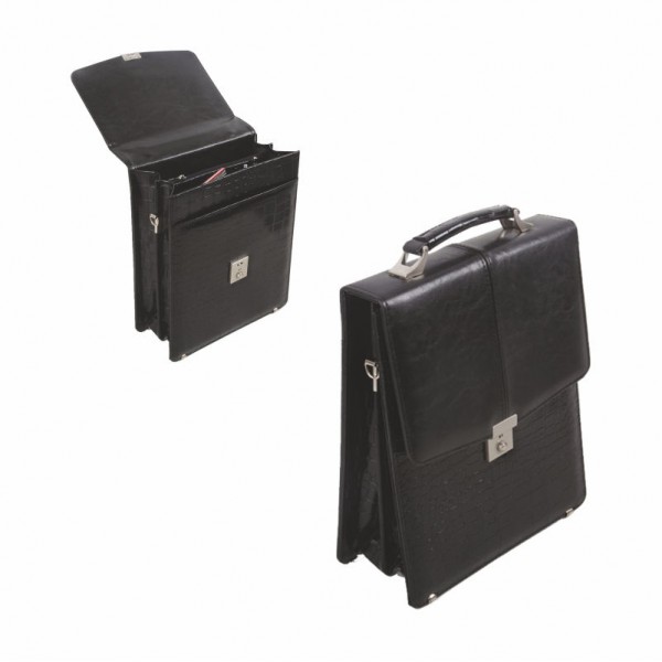 710 Siyah 4 Bölmeli Evrak Çantası