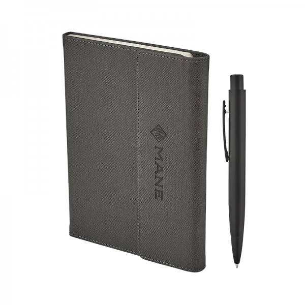 2424-K Siyah Defter & Kalem Set