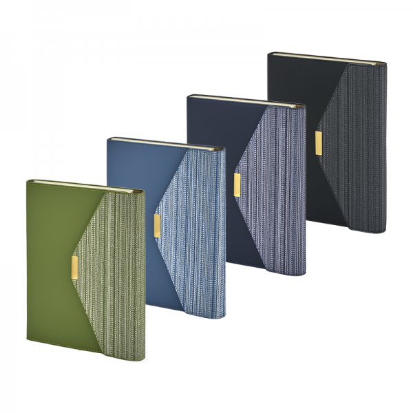 2442 Yeşil 15 x 21 Termo Deri Defter
