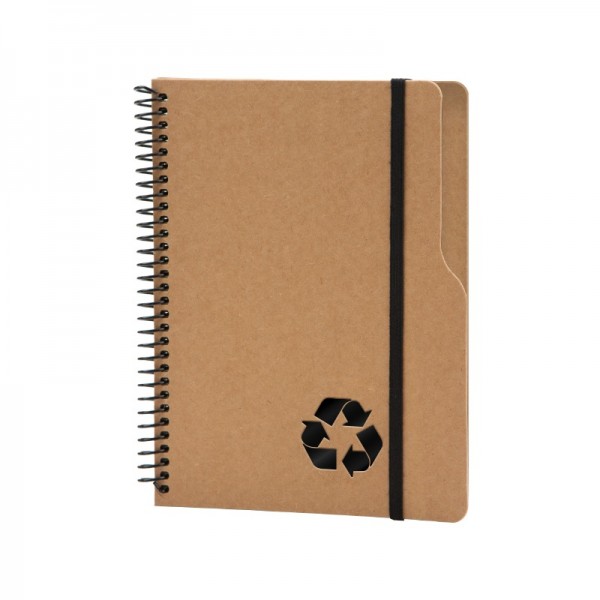 2453 Kraft Spiralli Kraft 15 x 20 Defter