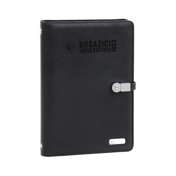 PB-163-32 Siyah Organizer Powerbank  8000 mAh - 32 GB USB