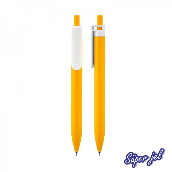 509-BK Sarı Plastik Süper Jel Kalem